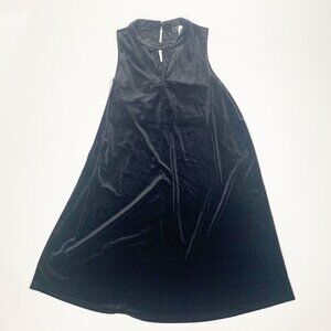 Swagger Womens Dress Black Velvet Keyhole Size S Sleeveless Keyhole